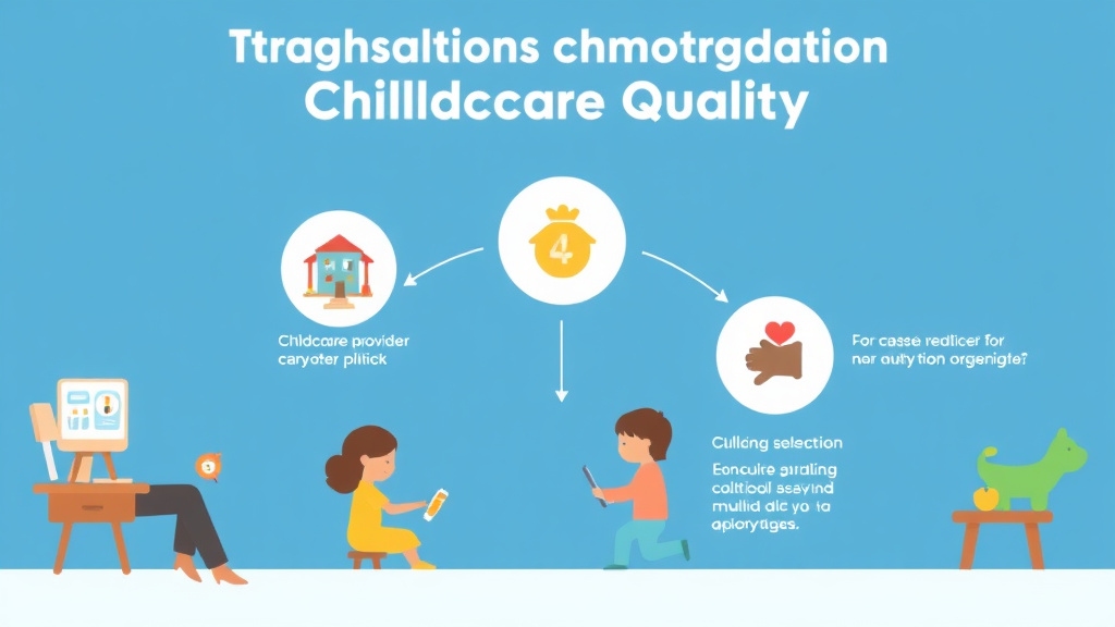 Process flow illustration for putting technology Integration for Childcare Quality into action