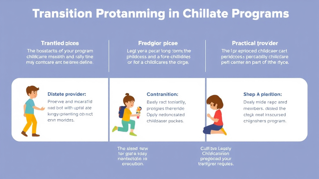 Practical checklist visual for transition Planning in Childcare Programs