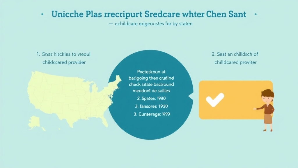 Hands-on guide visualization for childcare Background Check Requirements by State