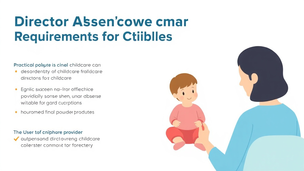 Real-world application diagram for director Absence Coverage Requirements for Childcare