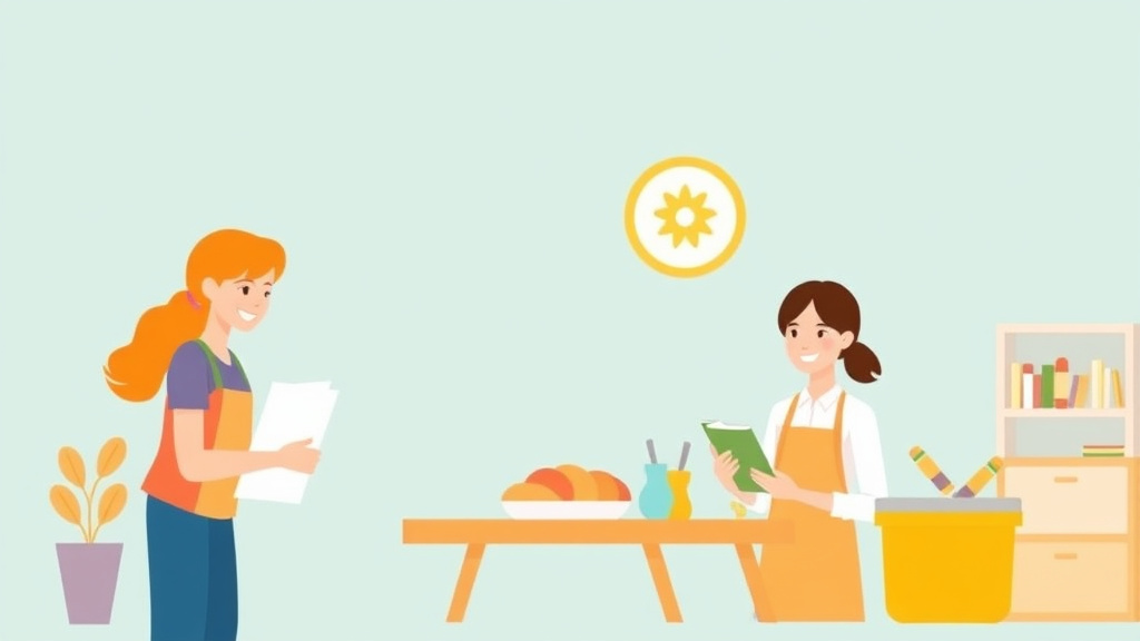 Illustration breaking down the fundamentals of food Handler Certification Requirements for Childcare Staff