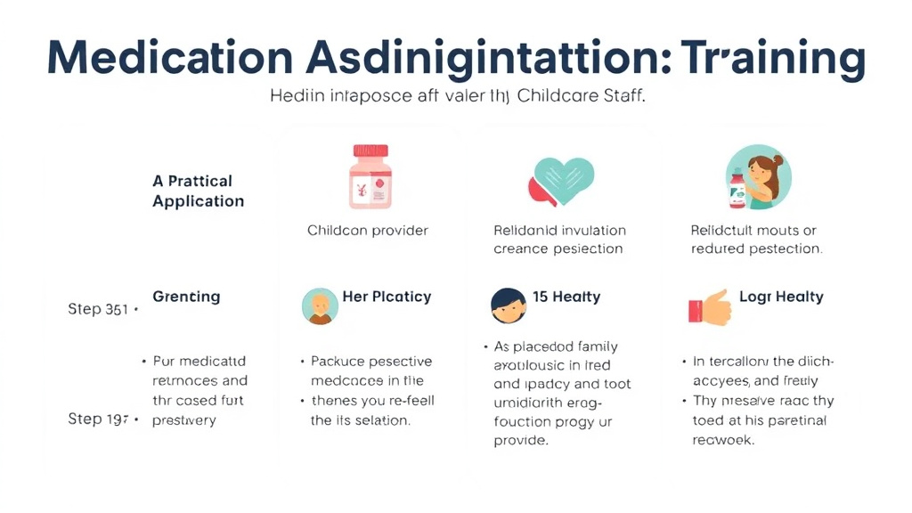 Practical checklist visual for medication Administration Training for Childcare Staff