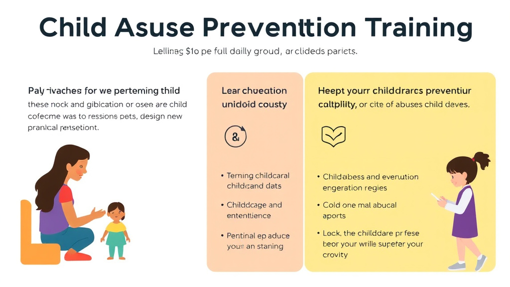Real-world application diagram for child Abuse Prevention Training for Childcare Staff