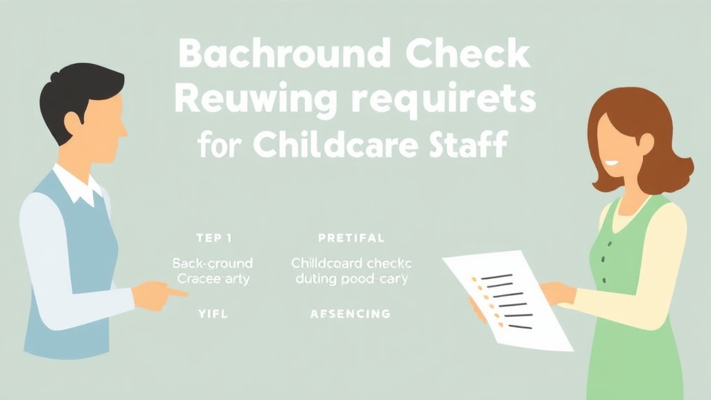 Real-world application diagram for background Check Renewal Requirements for Childcare Staff