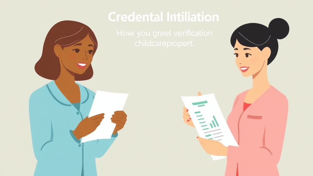 Practical workflow diagram for credential Verification for Childcare Staff