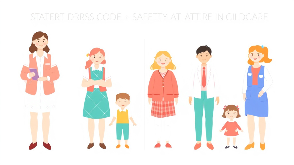 Hands-on guide visualization for staff Dress Code and Safety Attire in Childcare