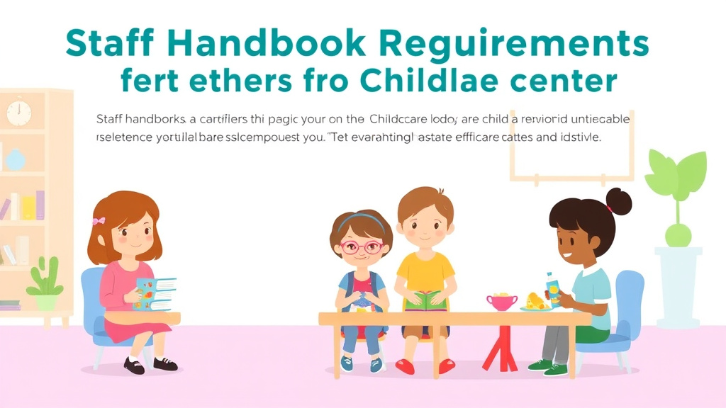 Real-world application diagram for staff Handbook Requirements for Childcare Centers