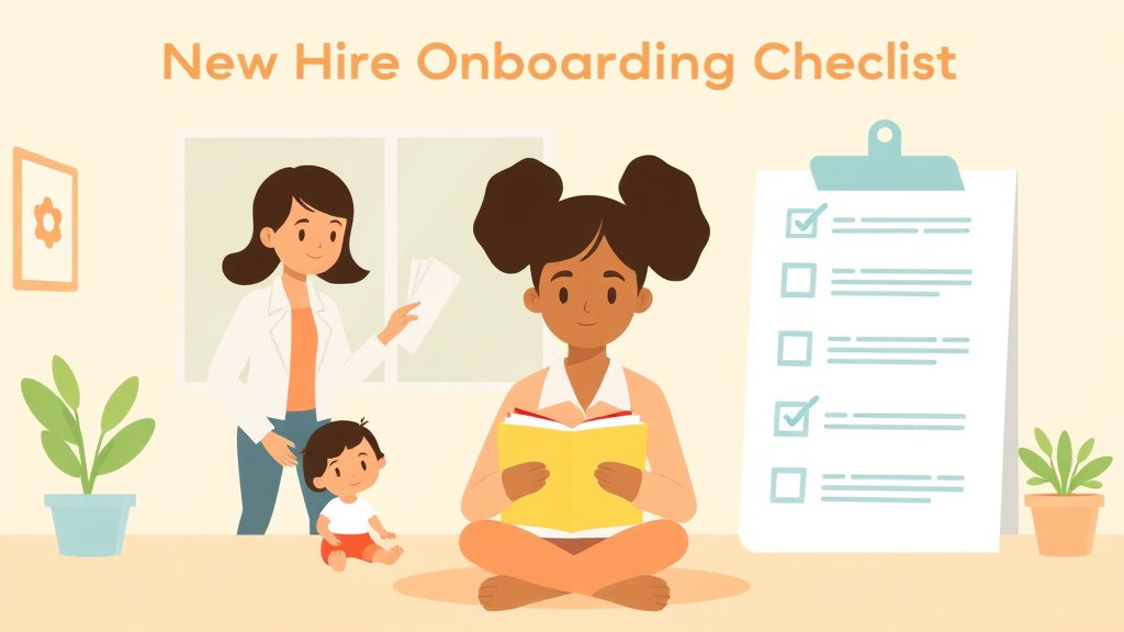 Detailed visual representation of new Hire Onboarding Checklist for Childcare Centers