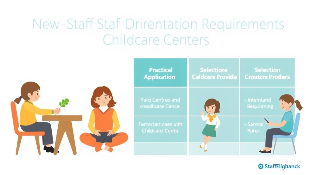 Implementation roadmap for new Staff Orientation Requirements for Childcare Centers with actionable steps