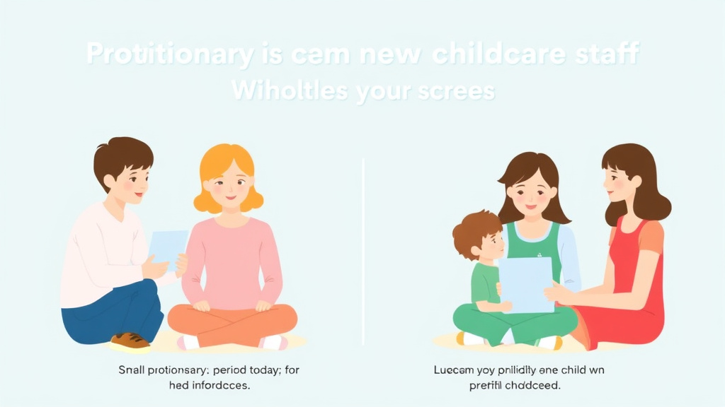 Implementation roadmap for probationary Period Requirements for New Childcare Staff with actionable steps