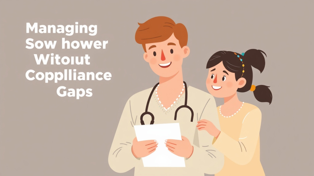 Illustration breaking down the fundamentals of managing Staff Turnover Without Compliance Gaps