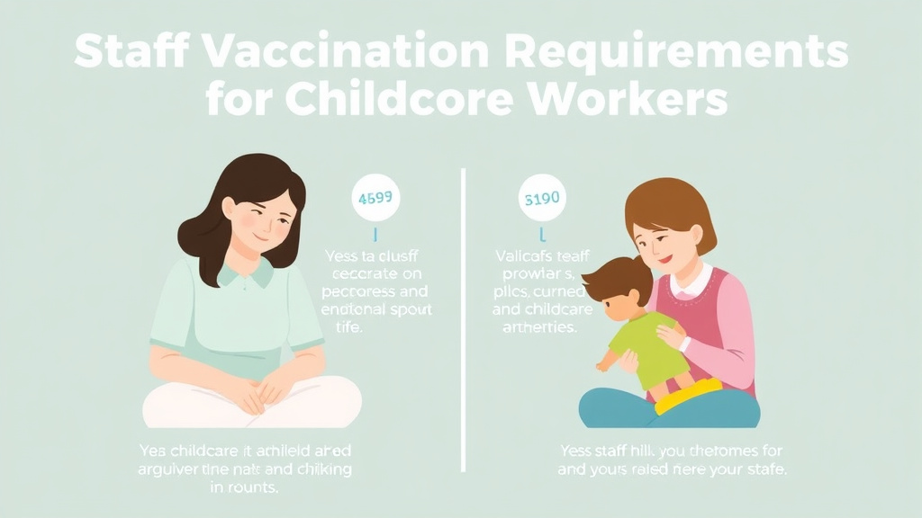 Hands-on guide visualization for staff Vaccination Requirements for Childcare Workers