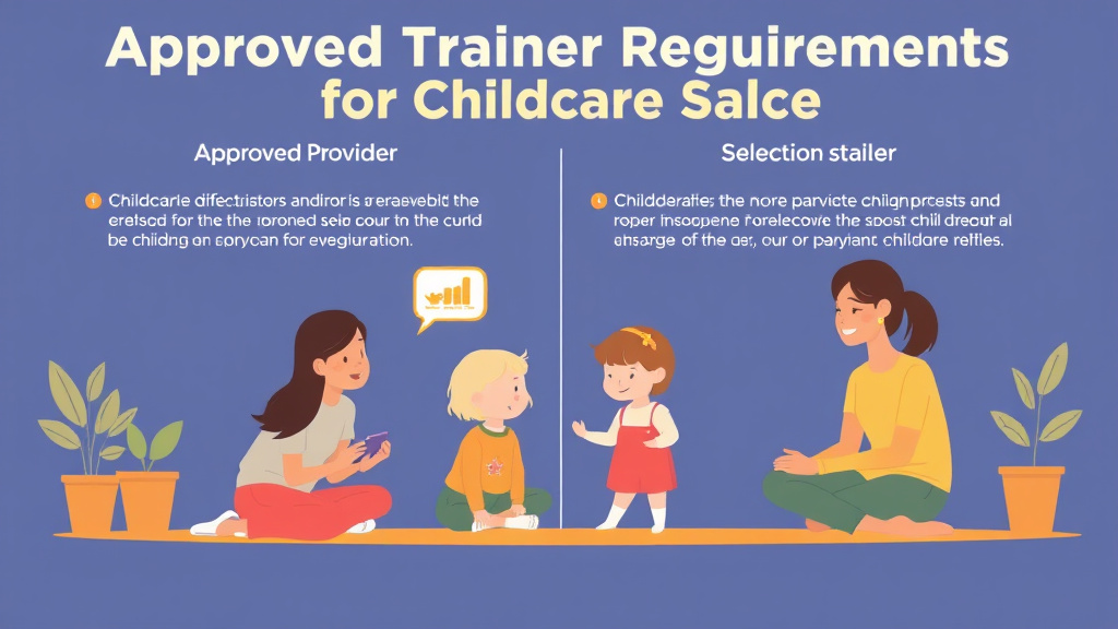 Conceptual diagram showing how approved Trainer Requirements for Childcare Education works in practice