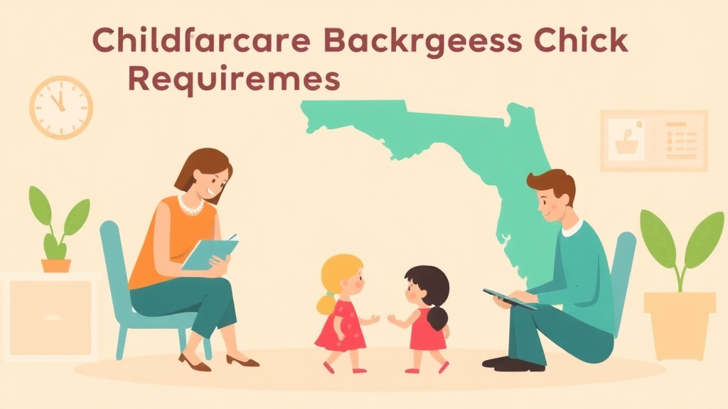 Conceptual diagram showing how childcare Background Check Requirements in Florida works in practice