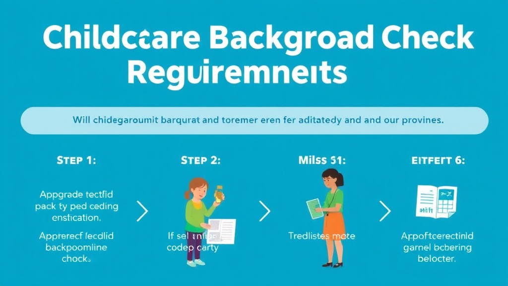 Step-by-step visual guide for implementing childcare Background Check Requirements in Maine