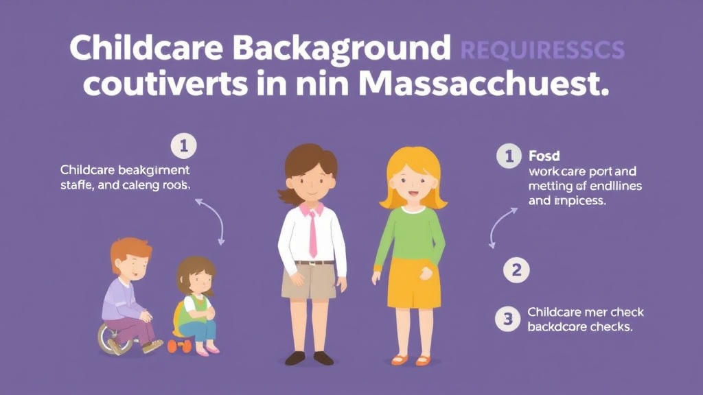 Hands-on guide visualization for childcare Background Check Requirements in Massachusetts