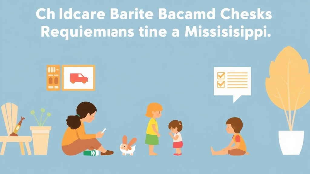 Clear illustration of childcare Background Check Requirements in Mississippi with supporting details