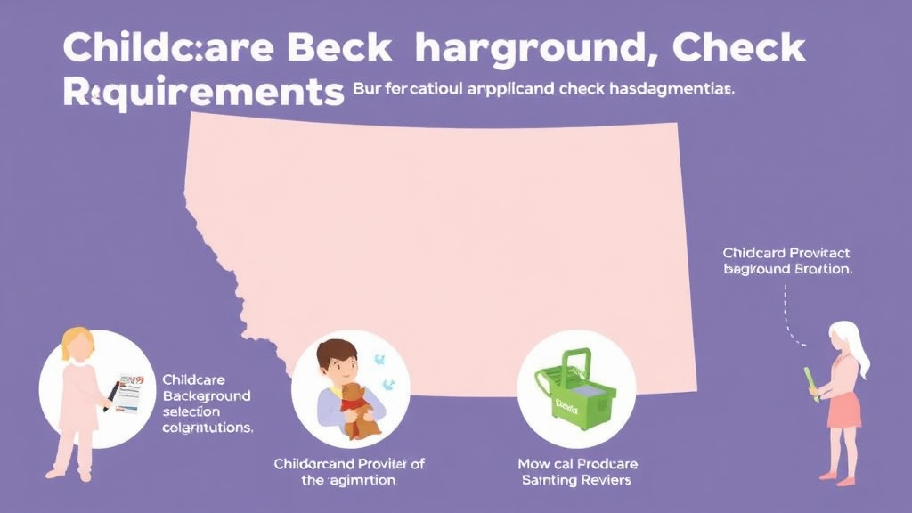 Real-world application diagram for childcare Background Check Requirements in Montana