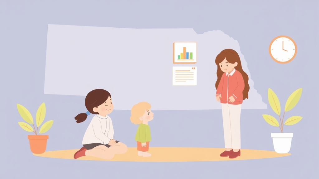 An informative visual explaining childcare Background Check Requirements in Nebraska for beginners and professionals