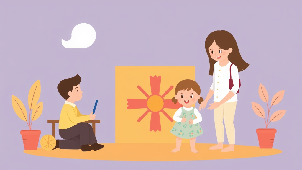 A professional illustration depicting childcare Background Check Requirements in New Mexico