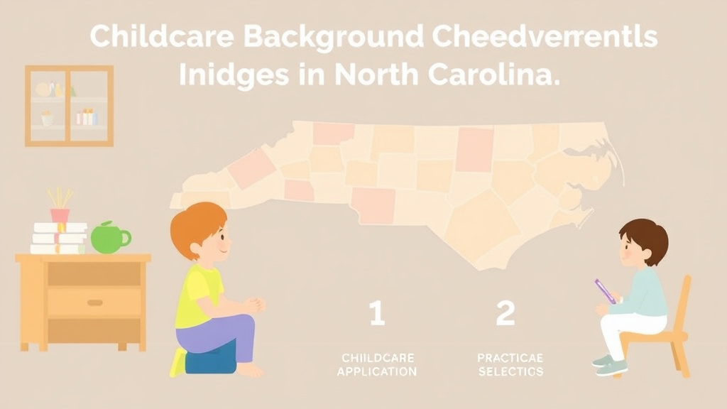 Hands-on guide visualization for childcare Background Check Requirements in North Carolina