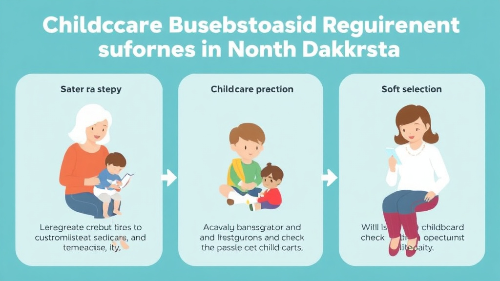 Real-world application diagram for childcare Background Check Requirements in North Dakota