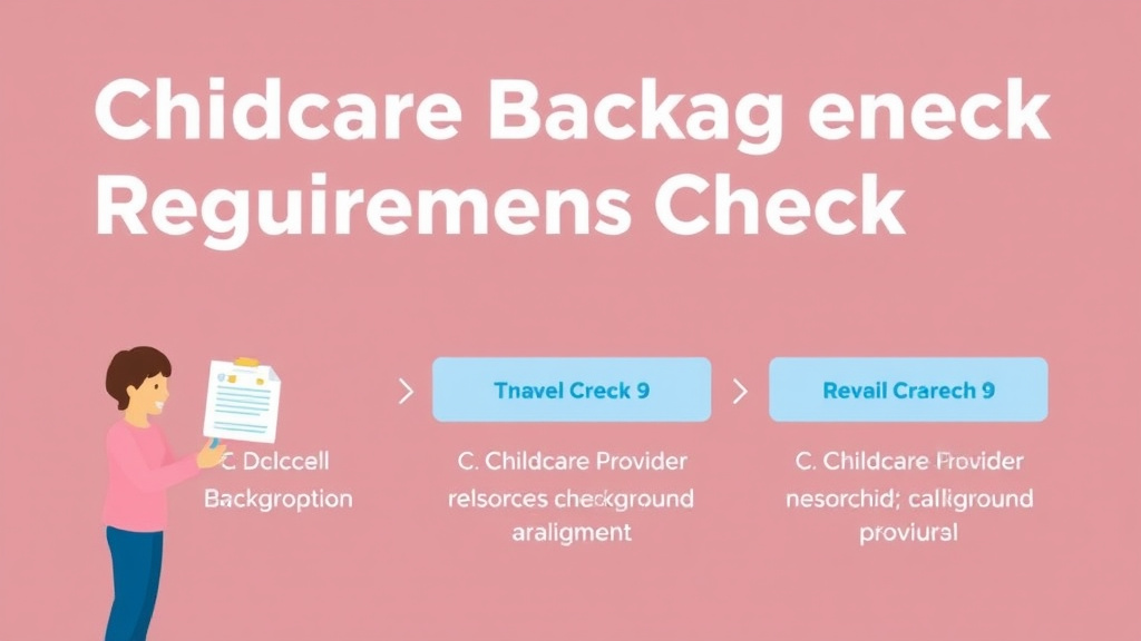 Hands-on guide visualization for childcare Background Check Requirements in Oregon