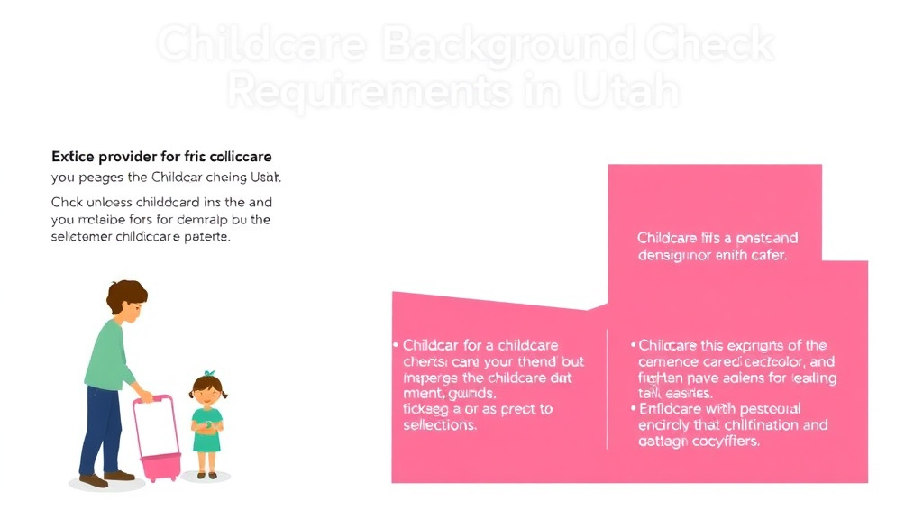 Practical workflow diagram for childcare Background Check Requirements in Utah