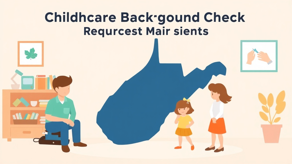 An informative visual explaining childcare Background Check Requirements in West Virginia for beginners and professionals