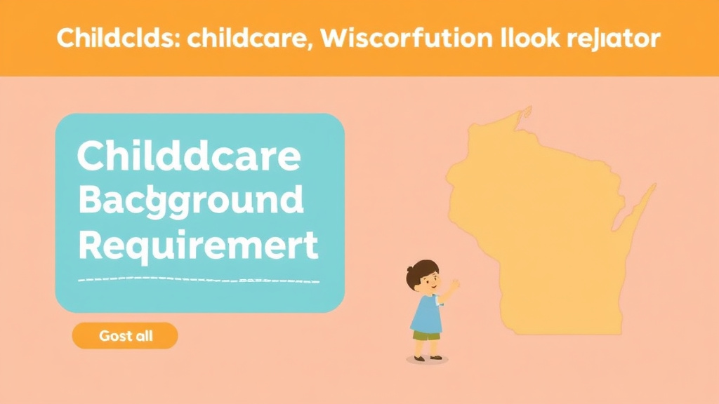 A professional illustration depicting childcare Background Check Requirements in Wisconsin