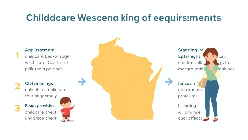 Real-world application diagram for childcare Background Check Requirements in Wisconsin