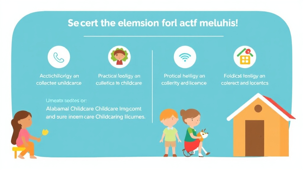 Practical checklist visual for alabama Childcare Licensing Agency: Contact Information and Resources