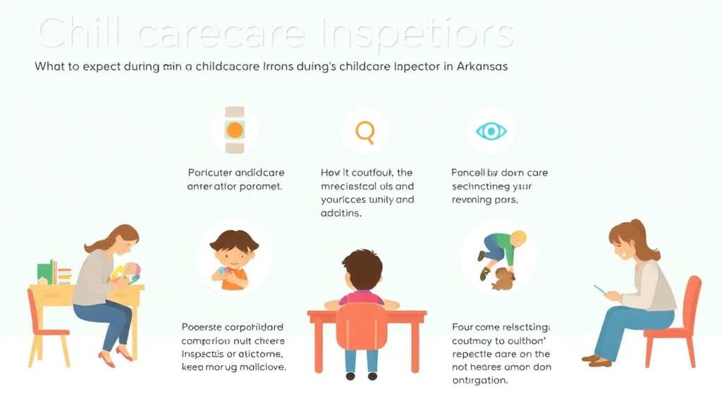 Step-by-step visual guide for implementing what to Expect During a Childcare Inspection in Arkansas