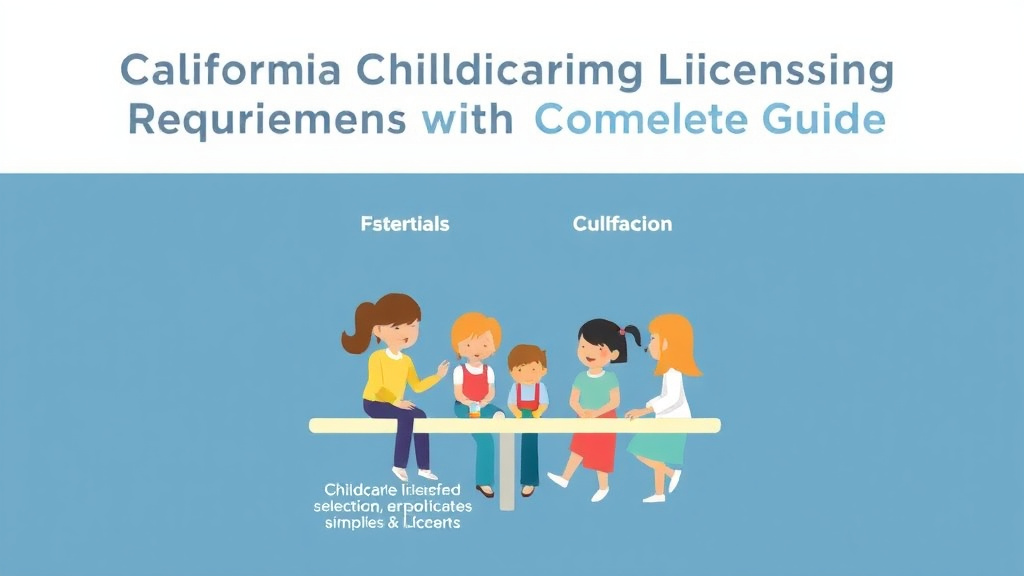 Real-world application diagram for california Childcare Licensing Requirements: Complete Guide