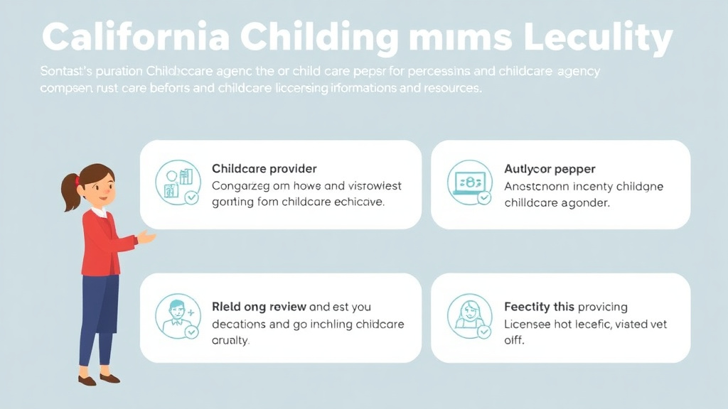 Action-oriented illustration showing how to apply california Childcare Licensing Agency: Contact Information and Resources