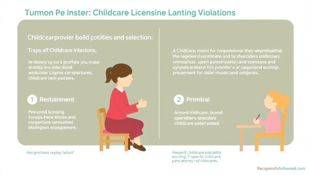 Practical checklist visual for common Childcare Licensing Violations in Colorado