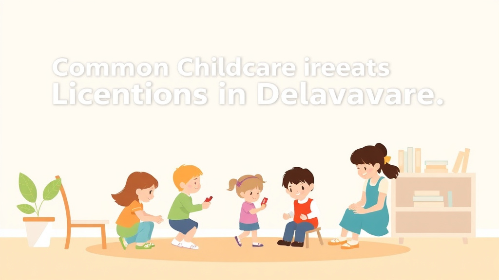 Clear illustration of common Childcare Licensing Violations in Delaware with supporting details