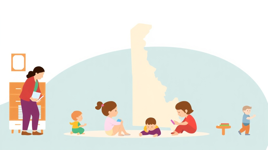 Educational graphic covering the essentials of delaware Childcare Licensing Agency: Contact Information and Resources