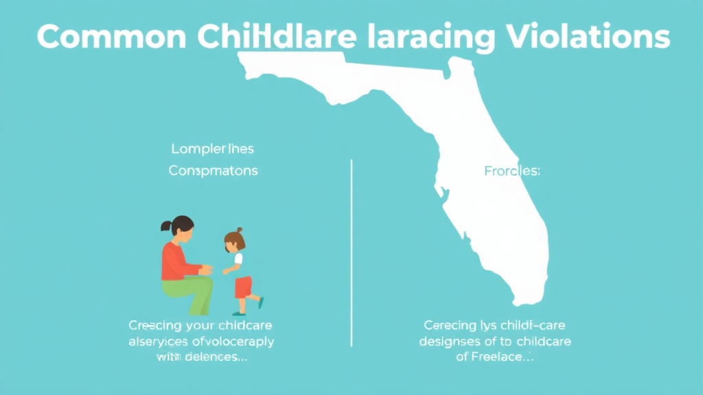 Hands-on guide visualization for common Childcare Licensing Violations in Florida