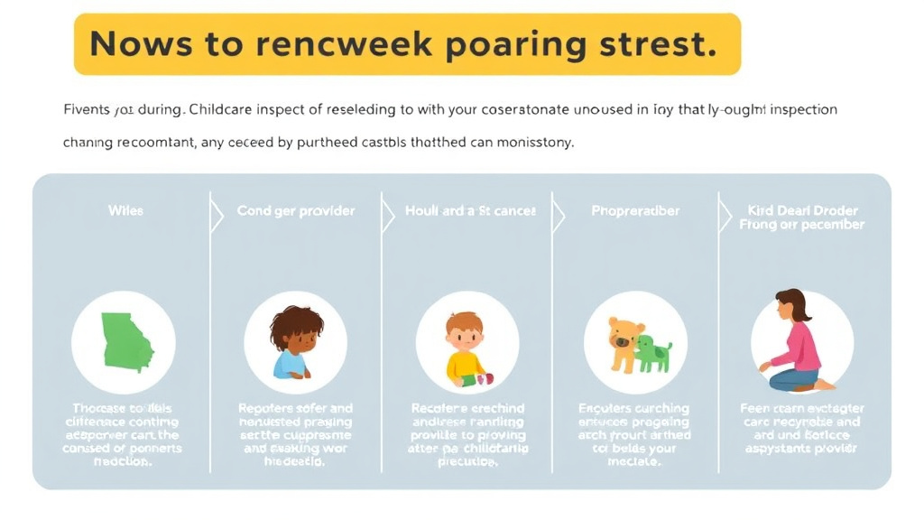 Hands-on guide visualization for what to Expect During a Childcare Inspection in Georgia