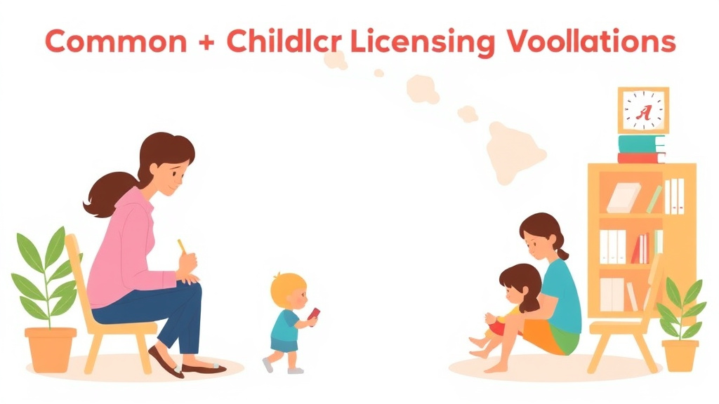 Conceptual diagram showing how common Childcare Licensing Violations in Hawaii works in practice