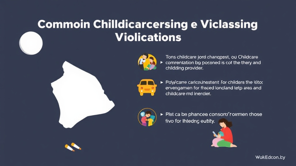 Step-by-step visual guide for implementing common Childcare Licensing Violations in Hawaii