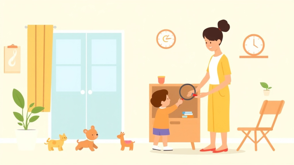 A professional illustration depicting what to Expect During a Childcare Inspection in Illinois