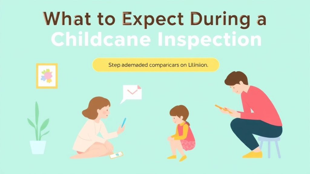 Process flow illustration for putting what to Expect During a Childcare Inspection in Illinois into action