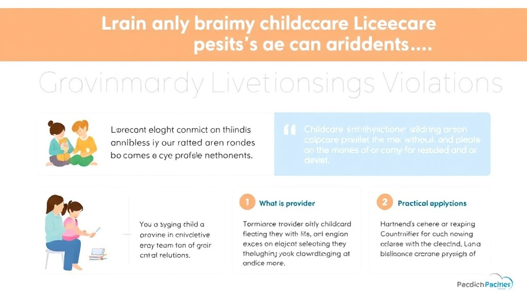 Practical workflow diagram for common Childcare Licensing Violations in Illinois