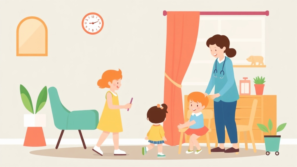 A professional illustration depicting what to Expect During a Childcare Inspection in Iowa