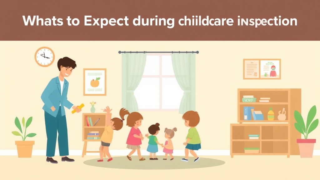 An informative visual explaining what to Expect During a Childcare Inspection in Kansas for beginners and professionals