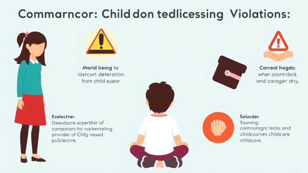 Practical checklist visual for common Childcare Licensing Violations in Maine