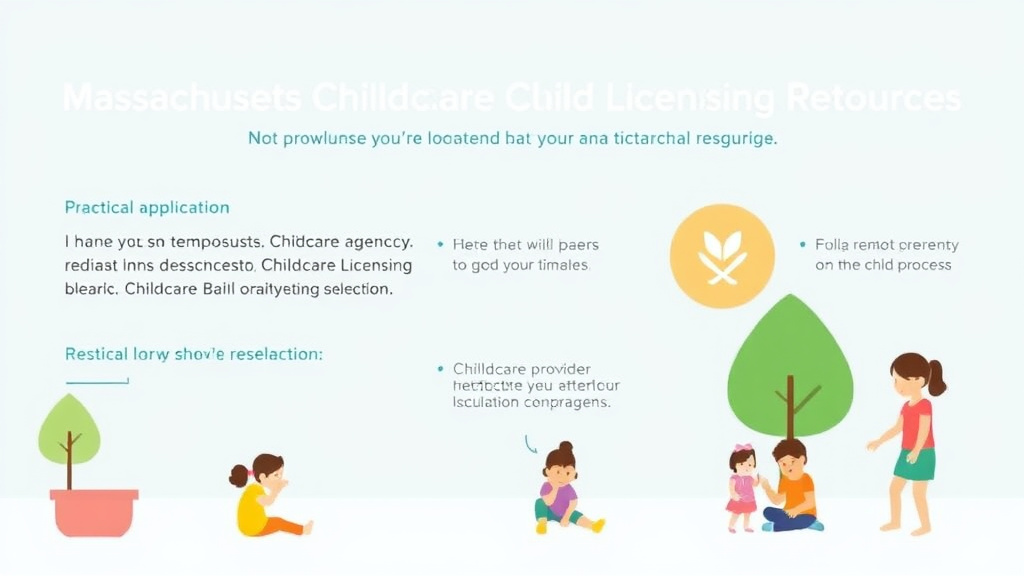 Action-oriented illustration showing how to apply massachusetts Childcare Licensing Agency: Contact Information and Resources