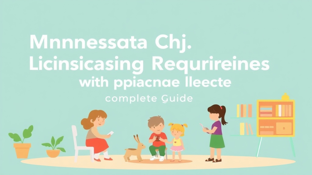 A professional illustration depicting minnesota Childcare Licensing Requirements: Complete Guide